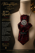 Ruby Resolve Victory Knotz - Luxury Necktie by Victory Knotz by Thedra Allen