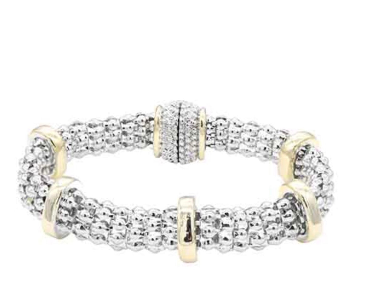 Two Tone Metal Bracelet