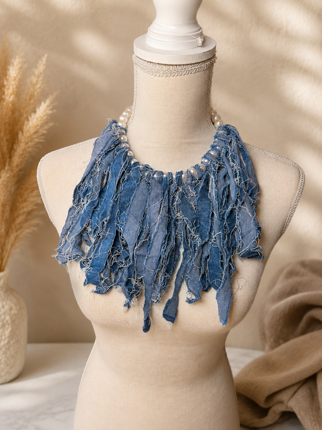 “From the Fray” Statement Necklace