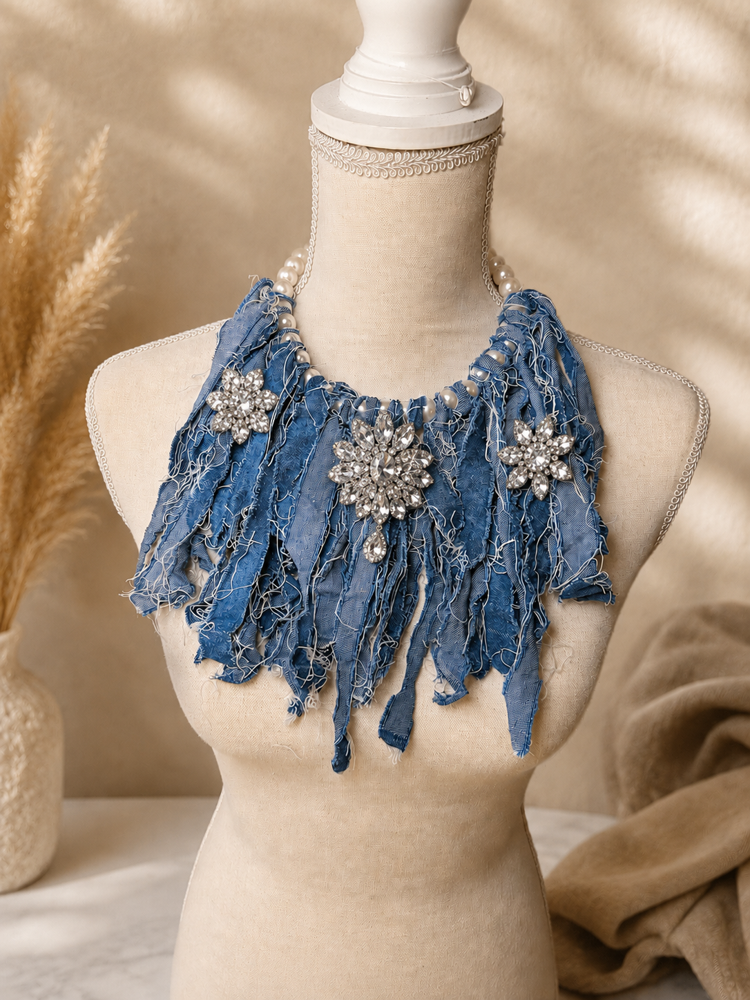 “From the Fray” Statement Necklace